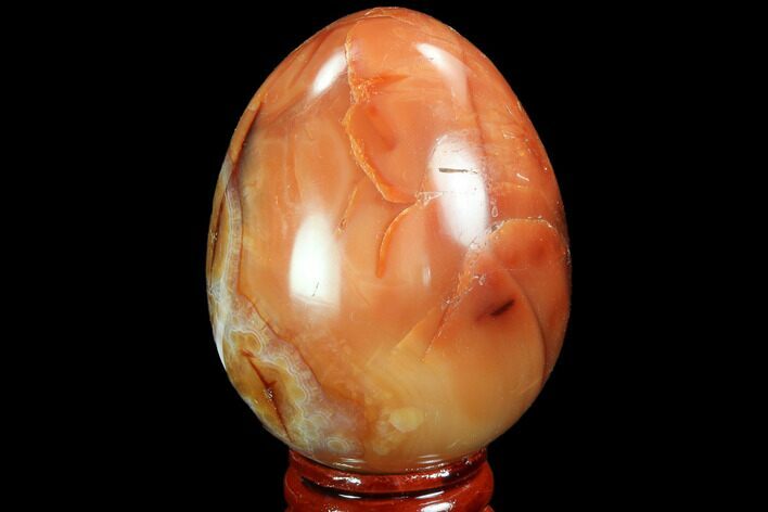 Colorful Carnelian Agate Egg - Madagascar #98571